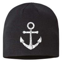 Vintage Boat Anchor Nautical Sailing Gift Sustainable Beanie