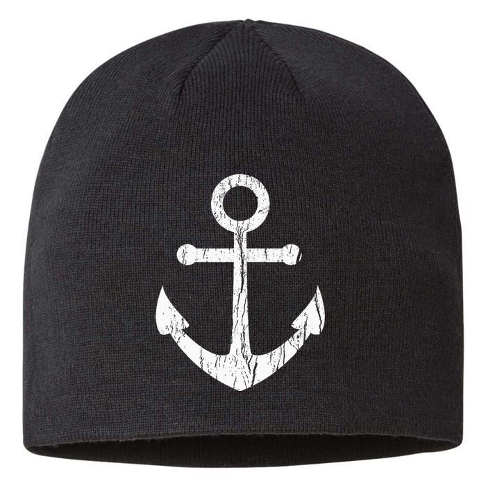 Vintage Boat Anchor Nautical Sailing Gift Sustainable Beanie