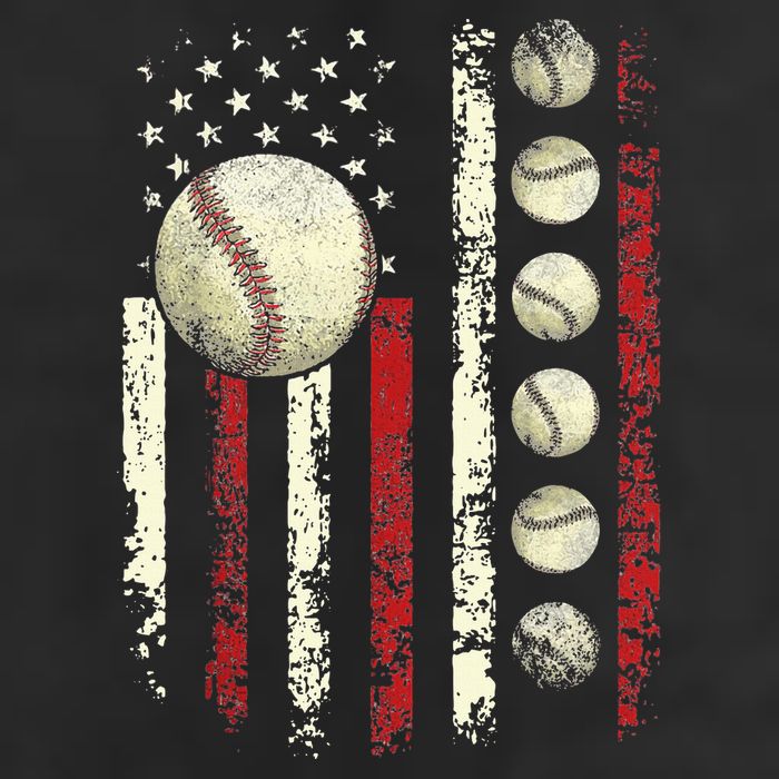 Vintage Baseball American Flag Hat