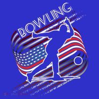 Vintage Bowling American Usa Flag Bowling Gift Women's T-Shirt