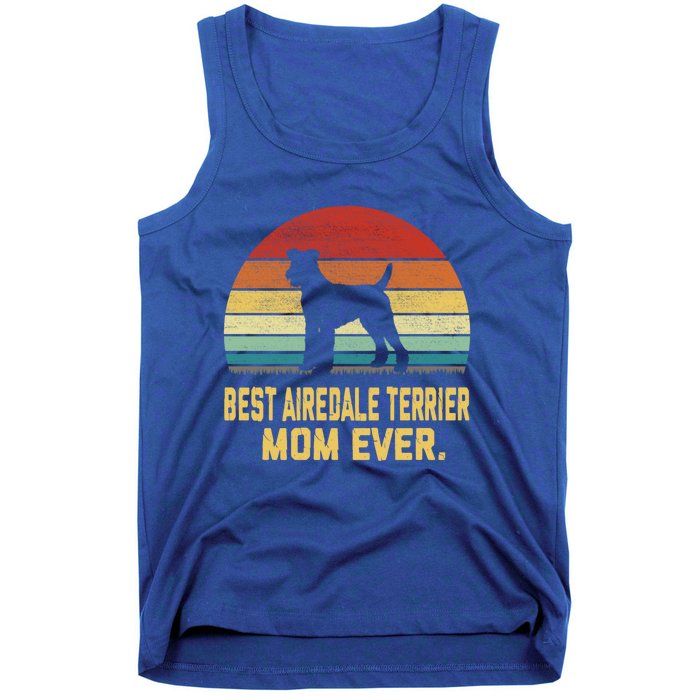 Vintage Best Airedale Terrier Mom Ever Cool Gift Tank Top