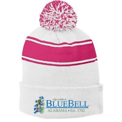Vintage Bluebell Alabama From Hart Of Dixie Stripe Pom Pom Beanie