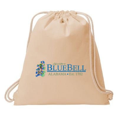 Vintage Bluebell Alabama From Hart Of Dixie Drawstring Bag