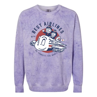 Vintage Best Airlanes Colorblast Crewneck Sweatshirt