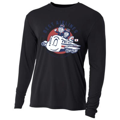 Vintage Best Airlanes Cooling Performance Long Sleeve Crew