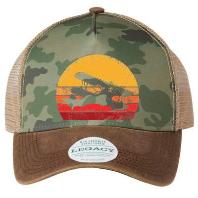 Vintage Biplane Aviator Legacy Tie Dye Trucker Hat