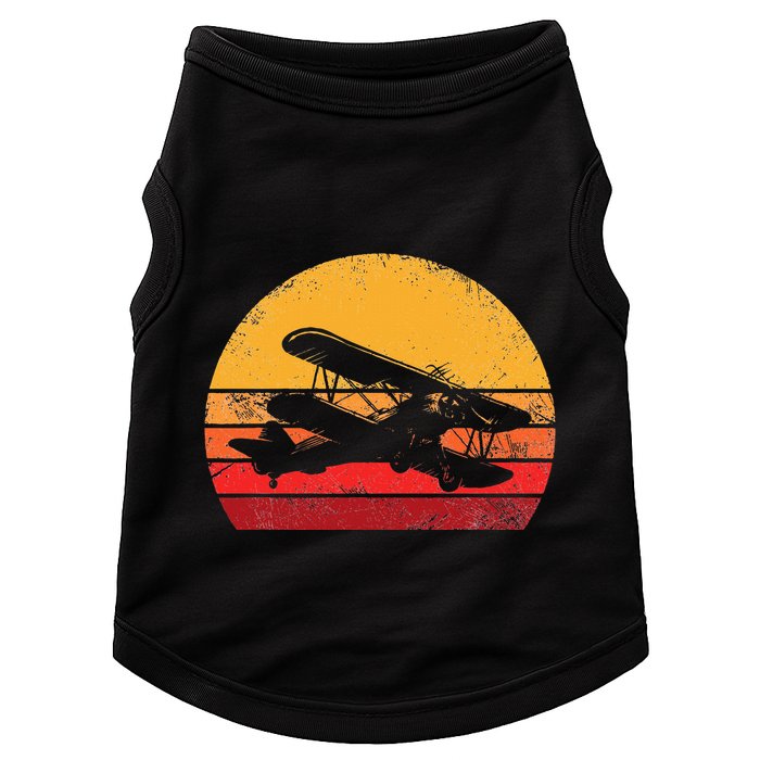 Vintage Biplane Aviator Doggie Tank