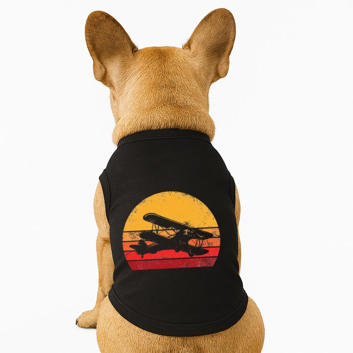 Vintage Biplane Aviator Doggie Tank