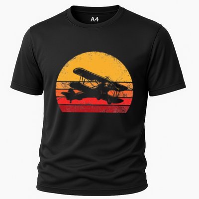 Vintage Biplane Aviator Performance Shirt