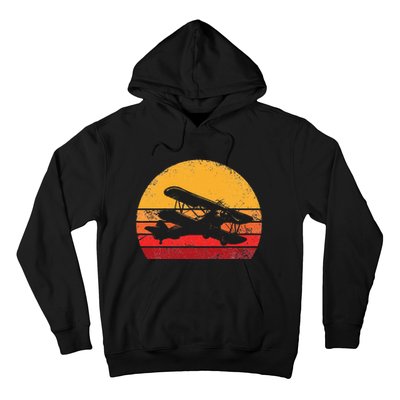 Vintage Biplane Aviator Hoodie