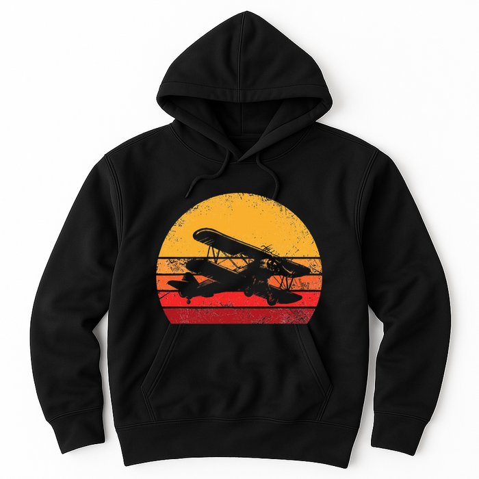 Vintage Biplane Aviator Hoodie