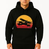 Vintage Biplane Aviator Hoodie