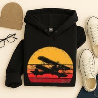 Vintage Biplane Aviator Hoodie