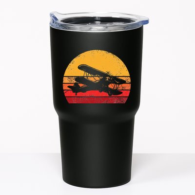 Vintage Biplane Aviator Tumbler
