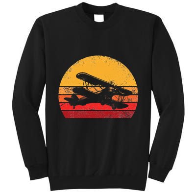 Vintage Biplane Aviator Tall Sweatshirt