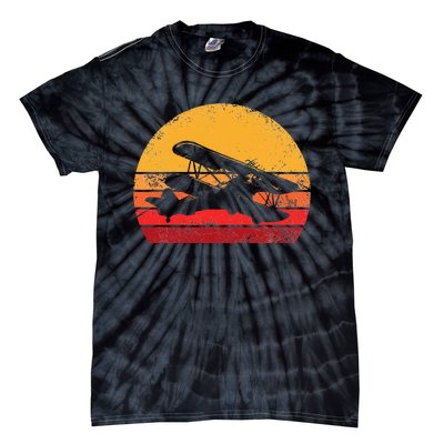 Vintage Biplane Aviator Tie-Dye T-Shirt