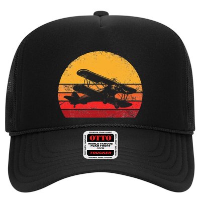 Vintage Biplane Aviator Trucker Hat