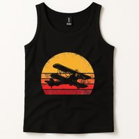 Vintage Biplane Aviator Tank Top