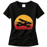 Vintage Biplane Aviator Womens T-Shirt