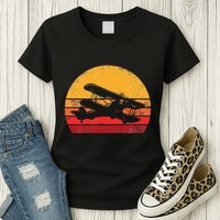 Vintage Biplane Aviator Womens T-Shirt