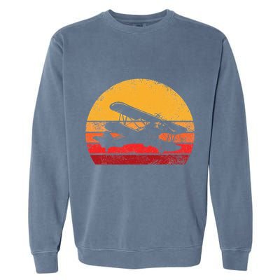 Vintage Biplane Aviator Garment-Dyed Sweatshirt
