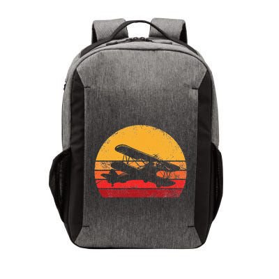 Vintage Biplane Aviator Vector Backpack