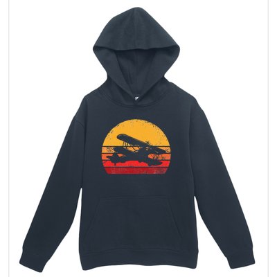 Vintage Biplane Aviator Urban Pullover Hoodie