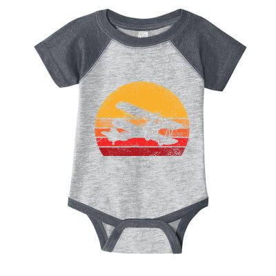 Vintage Biplane Aviator Infant Baby Jersey Bodysuit