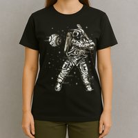 Vintage Baseball Astronaut  Space Baseball T-Shirt