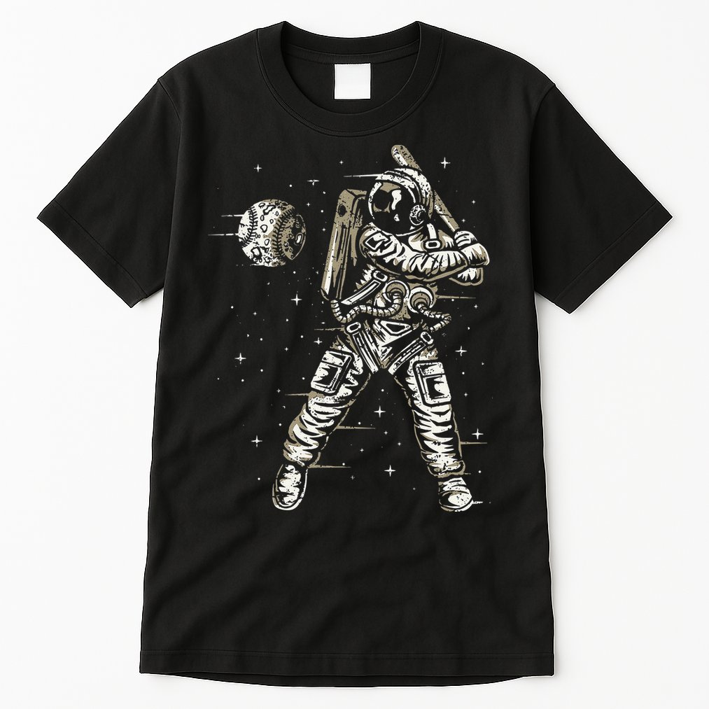 Vintage Baseball Astronaut  Space Baseball Tall T-Shirt