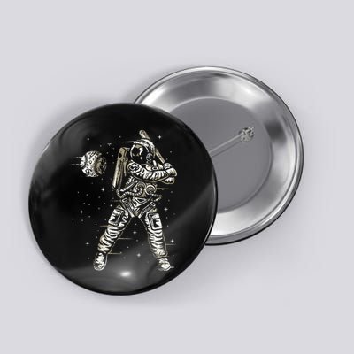 Vintage Baseball Astronaut  Space Baseball Button