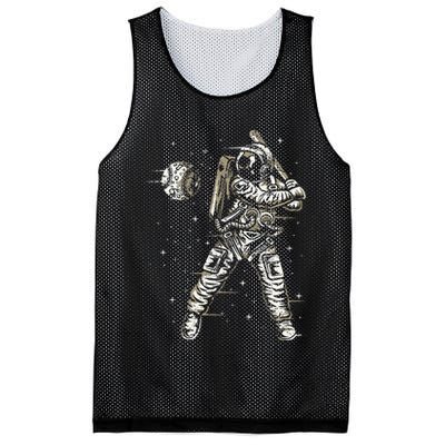 Vintage Baseball Astronaut  Space Baseball Mesh Reversible Basketball Jersey Tank