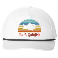 Vintage Be A Goldfish Snapback Five-Panel Rope Hat