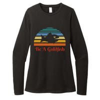 Vintage Be A Goldfish Womens CVC Long Sleeve Shirt