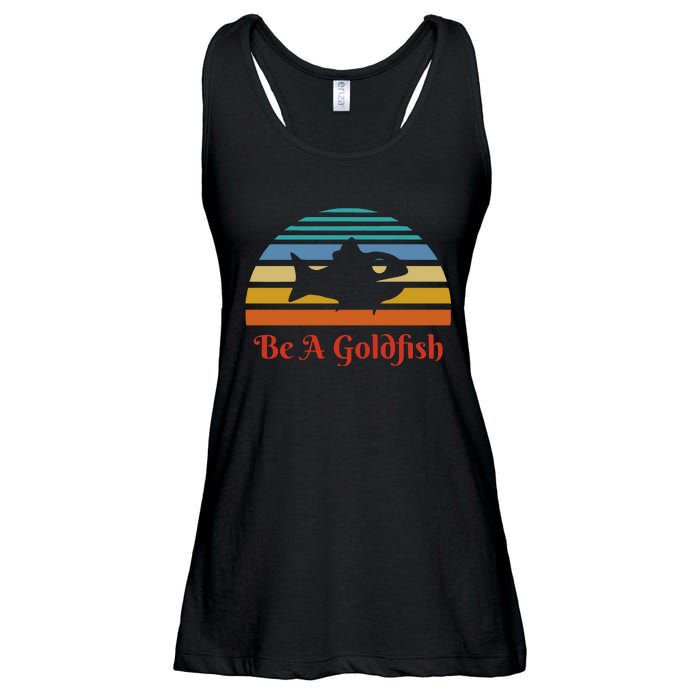 Vintage Be A Goldfish Ladies Essential Flowy Tank