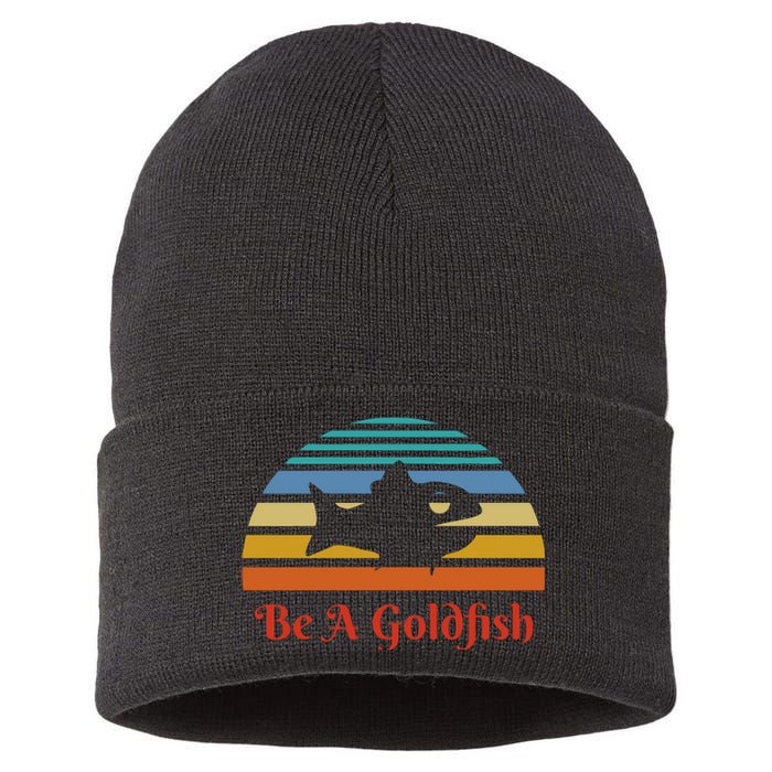 Vintage Be A Goldfish Sustainable Knit Beanie