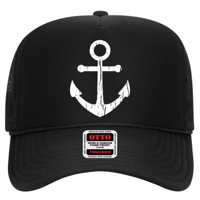 Vintage Boat Anchor Nautical Sailing Trucker Hat