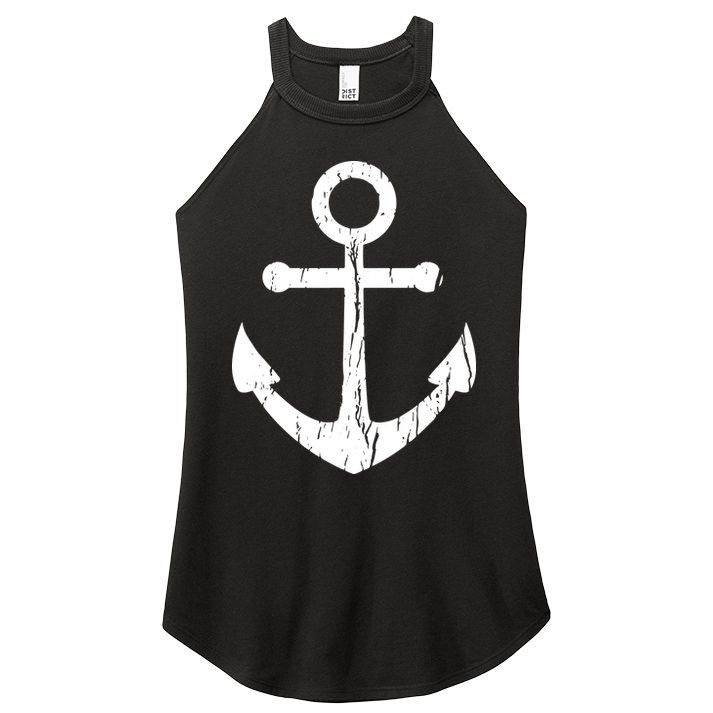 Vintage Boat Anchor Nautical Sailing Women's Perfect Tri Rocker Tank