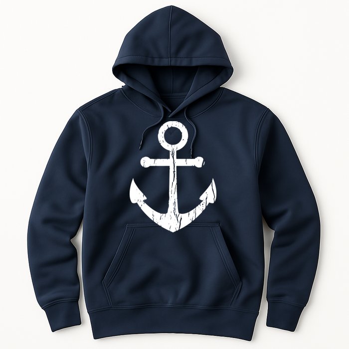 Vintage Boat Anchor Nautical Sailing Hoodie