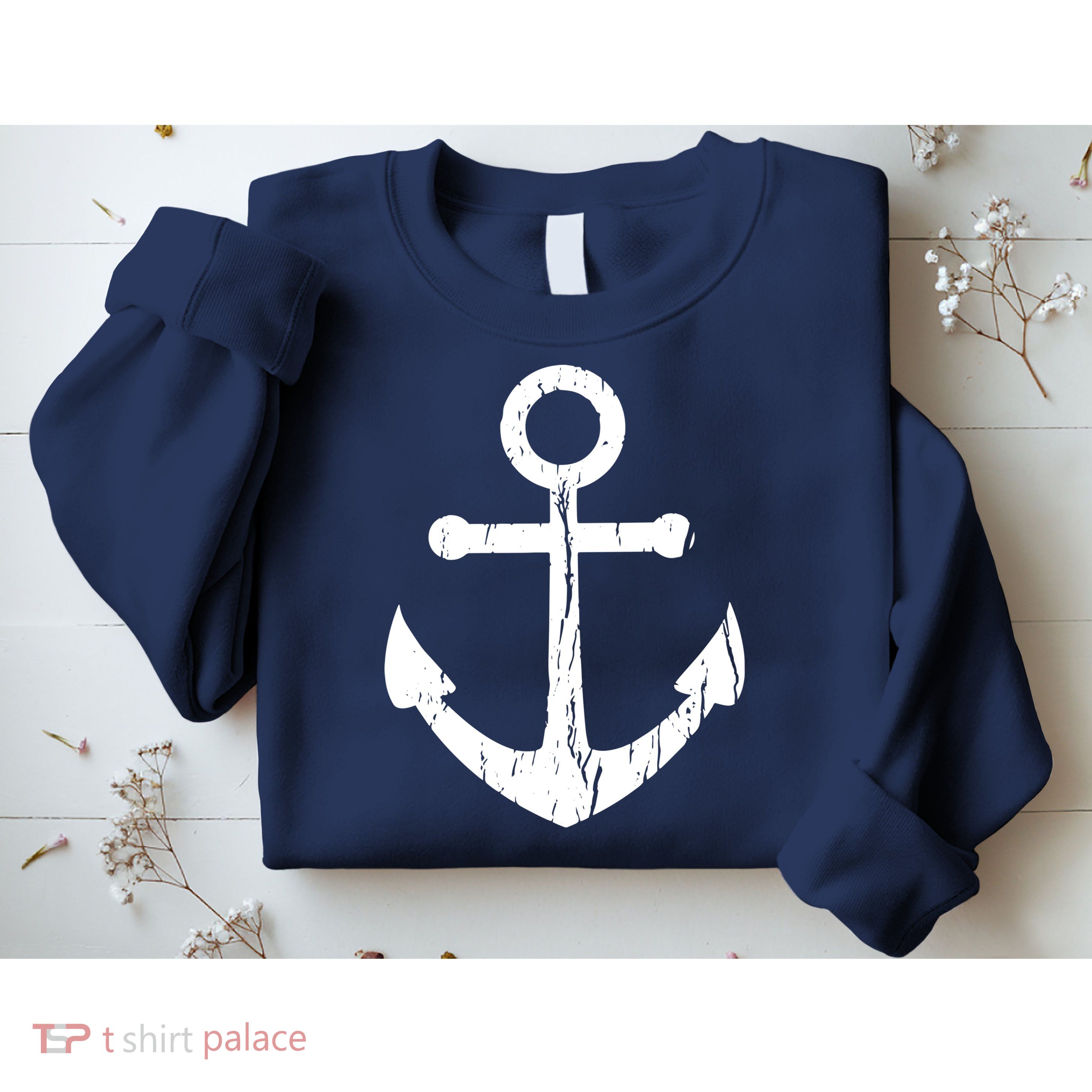 Vintage Boat Anchor Nautical Sailing Sweatshirt