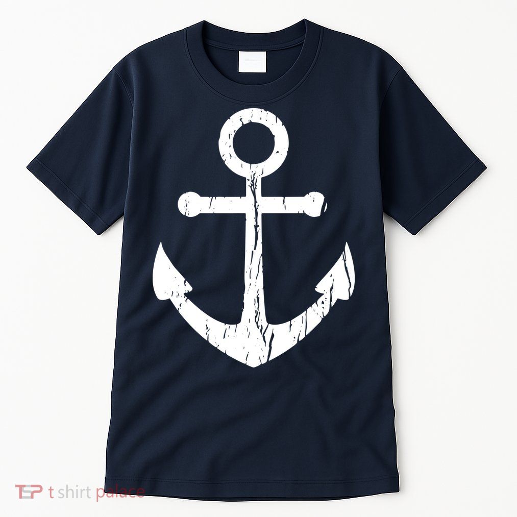 Vintage Boat Anchor Nautical Sailing Tall T-Shirt