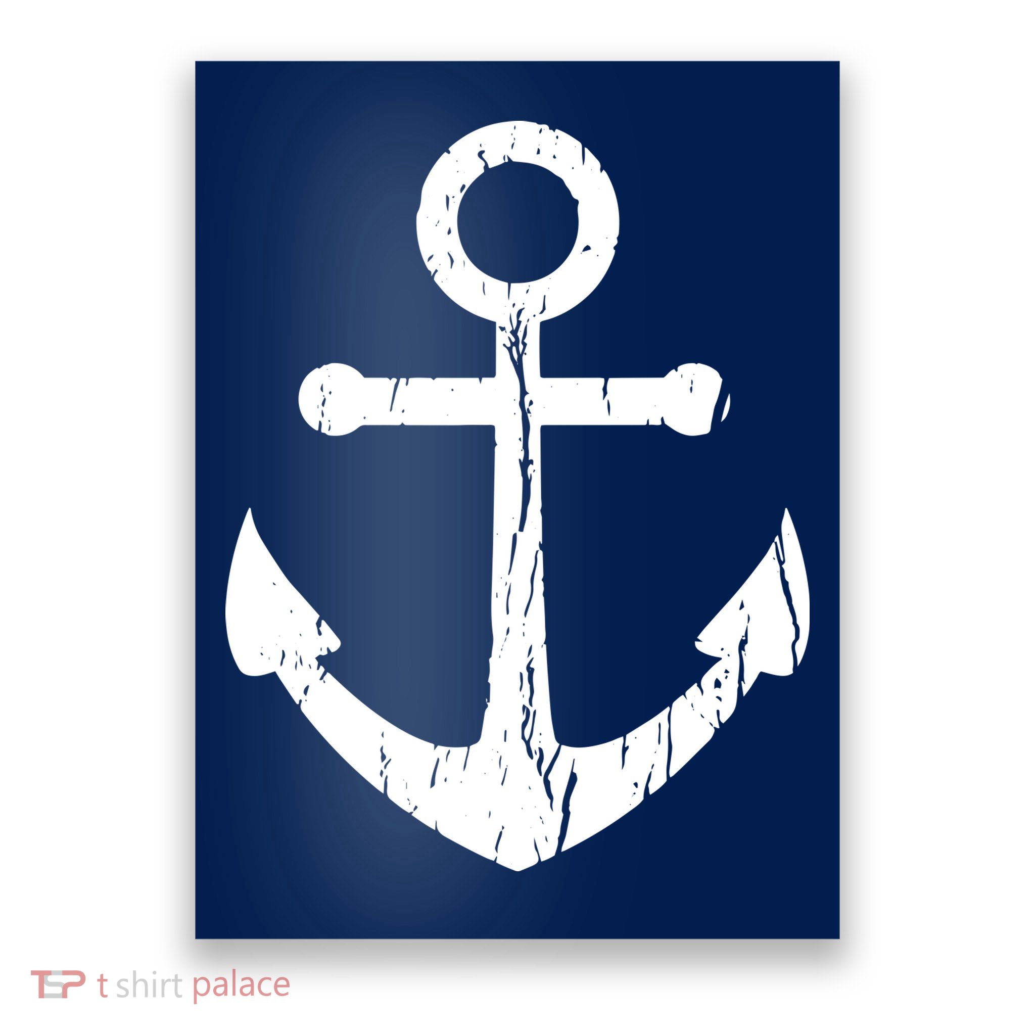 Vintage Boat Anchor Nautical Sailing Poster
