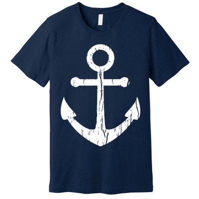 Vintage Boat Anchor Nautical Sailing Premium T-Shirt