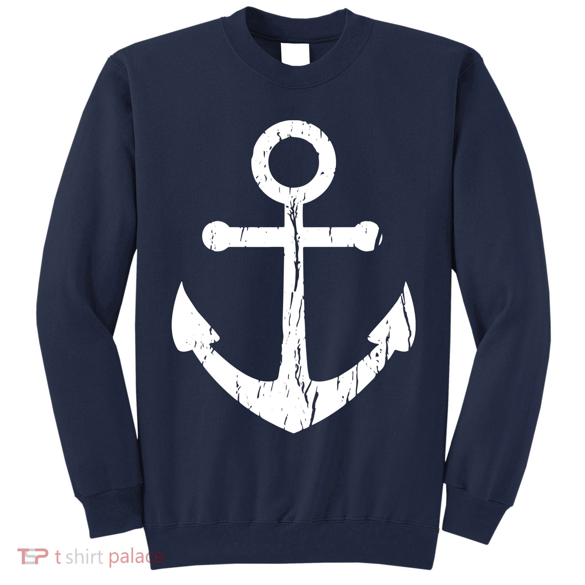 Vintage Boat Anchor Nautical Sailing Tall Sweatshirt