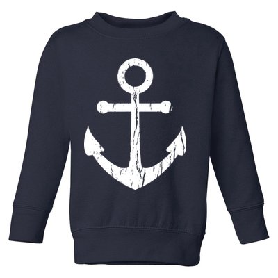 Vintage Boat Anchor Nautical Sailing Toddler Sweatshirt