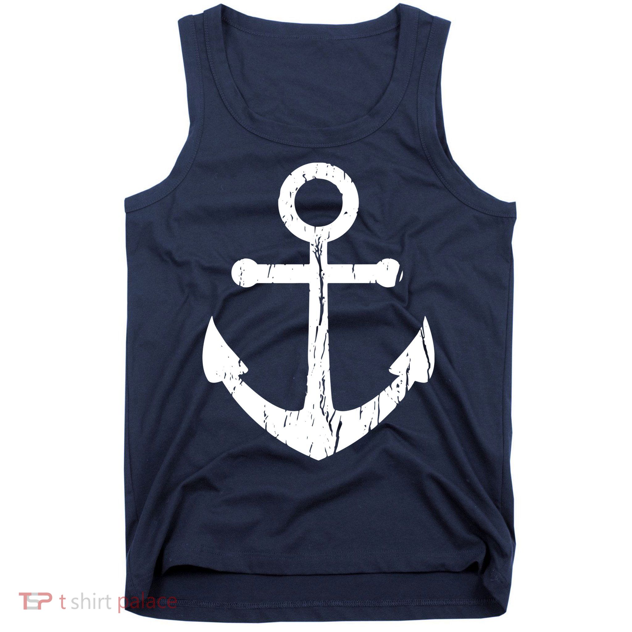 Vintage Boat Anchor Nautical Sailing Tank Top