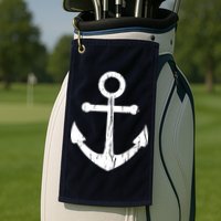 Vintage Boat Anchor Nautical Sailing Golf Towel