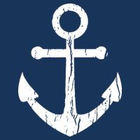 Vintage Boat Anchor Nautical Sailing Womens T-Shirt