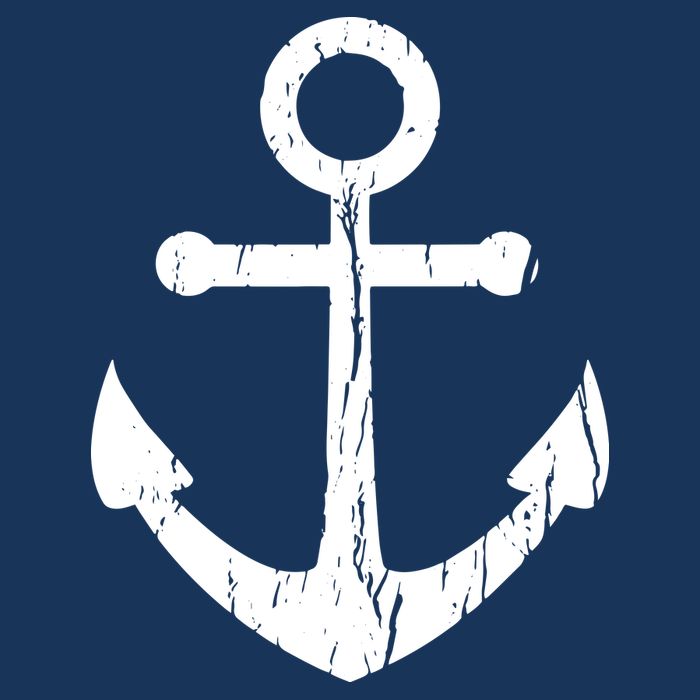 Vintage Boat Anchor Nautical Sailing Womens T-Shirt
