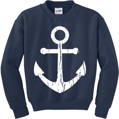 Vintage Boat Anchor Nautical Sailing Kids Sweatshirt